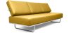 Buy Sofa Bed SQUAR (Convertible) - Faux Leather Pastel yellow 14621 home delivery