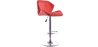 Buy Swivel Chromed Metal Backrest Bar Stool - Height Adjustable Red 49746 - prices