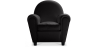 Buy Club Armchair - Faux Leather Black 54286 - in the UK
