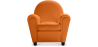 Buy Club Armchair - Faux Leather Orange 54286 in the United Kingdom