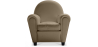 Buy Club Armchair - Faux Leather Taupe 54286 - in the UK
