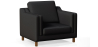 Buy 2211 Design Living room Armchair - Premium Leather Black 15447 - in the UK
