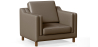 Buy 2211 Design Living room Armchair - Premium Leather Taupe 15447 in the United Kingdom