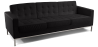 Buy Design Sofa Kanel  (3 seats) - Faux Leather Black 13246 - prices