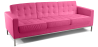 Buy Design Sofa Kanel  (3 seats) - Faux Leather Pink 13246 with a guarantee
