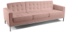 Buy Design Sofa Kanel  (3 seats) - Faux Leather Pastel pink 13246 - in the UK
