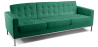 Buy Design Sofa Kanel  (3 seats) - Faux Leather Turquoise 13246 at MyFaktory