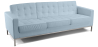 Buy Design Sofa Kanel  (3 seats) - Faux Leather Pastel blue 13246 with a guarantee