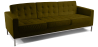 Buy Design Sofa Kanel  (3 seats) - Faux Leather Olive 13246 - in the UK