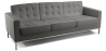 Buy Design Sofa Kanel  (3 seats) - Faux Leather Grey 13246 at MyFaktory