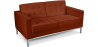 Buy Design Sofa Kanel  (2 seats) - Faux Leather Brown 13242 in the United Kingdom