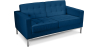 Buy Design Sofa Kanel  (2 seats) - Faux Leather Dark blue 13242 in the United Kingdom