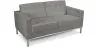 Buy Design Sofa Kanel  (2 seats) - Faux Leather Grey 13242 - in the UK
