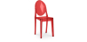 Buy Dining chair Victoire  Design Transparent Red transparent 16458 - in the UK