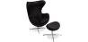 Buy Bold Chair with Ottoman - Faux Leather Black 13658 - prices