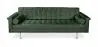 Buy Design Sofa Trendy (3 seats) - Faux Leather Green 13259 home delivery