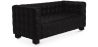 Buy Design Sofa Lukus (2 seats) - Faux Leather Black 13252 - in the UK