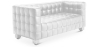 Buy Design Sofa Lukus (2 seats) - Faux Leather White 13252 - in the UK