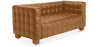Buy Design Sofa Lukus (2 seats) - Faux Leather Light brown 13252 at MyFaktory
