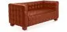Buy Design Sofa Lukus (2 seats) - Faux Leather Brown 13252 at MyFaktory