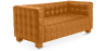Buy Design Sofa Lukus (2 seats) - Faux Leather Pastel orange 13252 in the United Kingdom