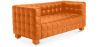 Buy Design Sofa Lukus (2 seats) - Faux Leather Orange 13252 home delivery