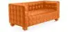 Buy Design Sofa Lukus (2 seats) - Faux Leather Orange 13252 home delivery