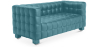 Buy Design Sofa Lukus (2 seats) - Faux Leather Blue 13252 with a guarantee