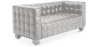 Buy Design Sofa Lukus (2 seats) - Faux Leather Light grey 13252 in the United Kingdom
