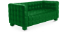 Buy Design Sofa Lukus (2 seats) - Faux Leather Dark green 13252 with a guarantee