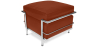 Buy SQUAR Footrest (Ottoman) - Faux Leather Brown 13418 in the United Kingdom