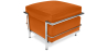 Buy SQUAR Footrest (Ottoman) - Faux Leather Orange 13418 with a guarantee