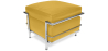 Buy SQUAR Footrest (Ottoman) - Faux Leather Pastel yellow 13418 - in the UK