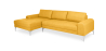 Buy Design Living-room Corner Sofa (5 seats) - Right Angle - Fabric Yellow 26731 - prices