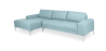 Buy Design Living-room Corner Sofa (5 seats) - Right Angle - Fabric Light blue 26731 home delivery