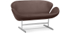 Buy Design Sofa - Swin Sofa (2 seats) - Premium Leather Chocolate 13913 home delivery