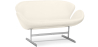 Buy Design Sofa - Swin Sofa (2 seats) - Premium Leather Ivory 13913 with a guarantee