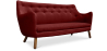 Buy Poet Sofa (3-Seater) Scandinavian design - Fabric Red 54722 - in the UK