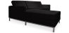 Buy Design Corner Sofa Kanel - Left Angle - Faux Leather Black 15184 - in the UK