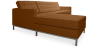 Buy Design Corner Sofa Kanel - Left Angle - Faux Leather Light brown 15184 in the United Kingdom