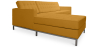 Buy Design Corner Sofa Kanel - Left Angle - Faux Leather Mustard 15184 - prices