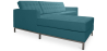 Buy Design Corner Sofa Kanel - Left Angle - Faux Leather Blue 15184 in the United Kingdom