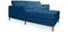 Buy Design Corner Sofa Kanel - Left Angle - Faux Leather Dark blue 15184 - prices
