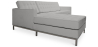 Buy Design Corner Sofa Kanel - Left Angle - Faux Leather Light grey 15184 - in the UK