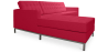 Buy Design Corner Sofa Kanel - Left Angle - Faux Leather Fuchsia 15184 - prices
