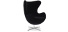 Buy Armchair with armrests - Fabric upholstery - Brun Black 13412 - in the UK