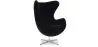 Buy Armchair with armrests - Fabric upholstery - Bold Black 13412 - in the UK