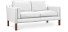 Buy Scandinavian design Design Sofa 2212 (2 seats) - Faux Leather White 13915 - prices