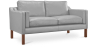 Buy Scandinavian design Design Sofa 2212 (2 seats) - Faux Leather Light grey 13915 home delivery