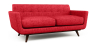 Buy Scandinavian design Milton Sofa (2 seats) - Fabric Red 55628 with a guarantee